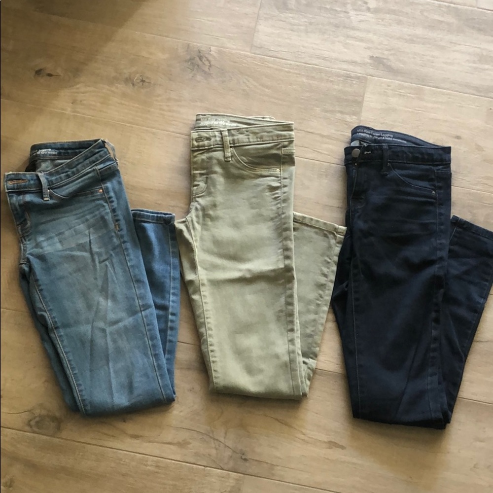3 pairs of Skinny mossimo denim jeans size 24/00